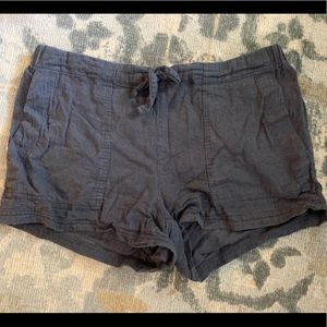 Prana charcoal linen shorts